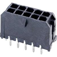 Molex 430451025 Micro-Fit 3.0 Vertical Header, 3.00mm Pitch, Dual Row, 10 Circuits, with PCB Press-fit Metal Retention Cl