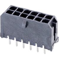 Molex 430451227 Micro-Fit 3.0 Vertical Header, 3.00mm Pitch, Dual Row, 12 Circuits, with PCB Polarizing Peg, Tin, Glow-Wi