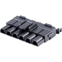 Molex 428160612 10.00mm Pitch Mini-Fit Sr. Receptacle Housing, Single Row, 6 Circuit, Black