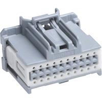 Molex 347290081 Stac64 Receptacle Housing, 8 Circuits, Dual Row, Polarization B, Gray, Tray