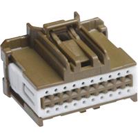 Molex 347290202 Stac64 Receptacle Housing, 20 Circuits, Dual Row, Polarization C, Brown,Tray