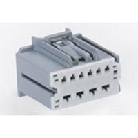 Molex 313721100 Stac64 Hybrid Receptacle Assembly, 10 Circuit, Gray, Polarization B, without CPA