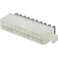 Molex 39291208 Mini-Fit Jr. Header, Dual Row, Right-Angle, with PCB Mounting Flange, 20 Circuits, PA Polyamide Nylon 6/6