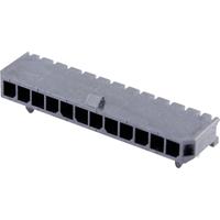 Molex 436501200 Micro-Fit 3.0 Right-Angle Header, 3.00mm Pitch, Single Row, 12 Circuits, with Snap-in Plastic Peg PCB Loc