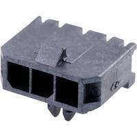 Molex 436500300 Micro-Fit 3.0 Right-Angle Header, 3.00mm Pitch, Single Row, 3 Circuits, with Snap-in Plastic Peg PCB Lock