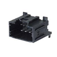 Molex 346960100 Stac64 Single Bay Right-Angle Power Header, 10 Circuits, Polarization A, Black, Tray