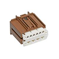 Molex 349690142 Stac64 Hybrid Receptacle Assembly, 14 Circuit, Brown, Polarization C