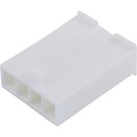 Molex 39014047 Mini-Fit Jr. Plug Housing, Single Row, 4 Circuits, UL 94V-0, without Panel Mounting Ears, Natural