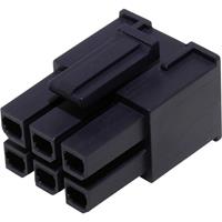 Molex 1700010106 Mega-Fit Receptacle Housing, Dual Row, 6 Circuit, Glow-Wire Capable, Bag