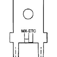 Molex 197054001 PCB Tab Quick Disconnect, Male, for Wire, Box, Tab 6.35 x 0.81mm