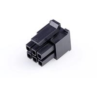 Molex 430250610 Micro-Fit 3.0 Receptacle Housing, Dual Row, 6 Circuits, UL 94V-2, Glow-Wire Capable, Black