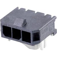 Molex 436500304 Micro-Fit 3.0 Right-Angle Header, 3.00mm Pitch, Single Row, 3 Circuits, with PCB Press-fit Metal Retentio