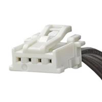 Molex 151360403 MicroClasp-to-MicroClasp Off-the-Shelf (OTS) Cable Assembly, Single Row, 300.00mm Length, 4 Circuits, Whi