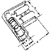 Molex 190060005 Platte stekker (female) Incl. krimphuls Insteekbreedte: 4.75 mm Insteekdikte: 0.51 mm Volledig geïsoleerd Rood 1 stuk(s) Bag