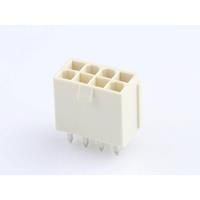 Molex 874270842 Mini-Fit Jr. Header, 4.20mm Pitch, Vertical, without Flange, 8 Circuits, Tin (Sn) over Nickel (Ni) Platin