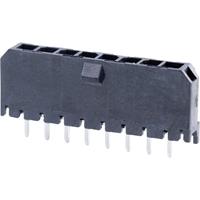 Molex 436500827 Micro-Fit 3.0 Vertical Header, 3.00mm Pitch, Single Row, 8 Circuits, with PCB Polarizing Peg, Tin, Glow-W