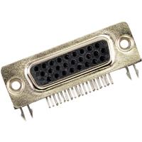 Molex 1731130134 FCT High-Density D-Sub Connector, Female, Right-Angle, PCB Through Hole, Gold Plating, Grounding Bracket