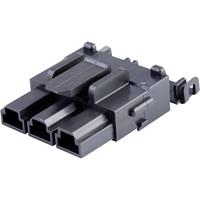 Molex 428160312 10.00mm Pitch Mini-Fit Sr. Receptacle Housing, Single Row, 3 Circuit, Black