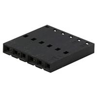 Molex 50579006 SL Crimp Housing, Single Row, Version A, Non-polarized, 6 Circuits, Black