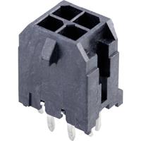 Molex 430450426 Micro-Fit 3.0 Vertical Header, 3.00mm Pitch, Dual Row, 4 Circuits, with PCB Press-fit Metal Retention Cli