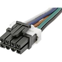 Molex 451350810 Mini-Fit TPA2-to-Mini-Fit TPA2 Off-the-Shelf (OTS) Cable Assembly, Dual Row, 1.0m Length, 8 Circuits, Bla