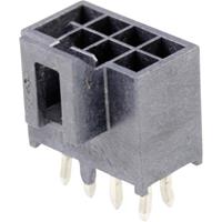 Molex 1053101208 Nano-Fit Vertical Header, Through Hole, 2.50mm Pitch, Dual Row, 8 Circuits, with Kinked Pins, 0.38µm Gold