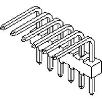 Molex 22122141 KK 254 Wire-to-Board Header, Single Row, Right-Angle, 14 Circuits, PA Polyamide Nylon, Gold (Au) Plating