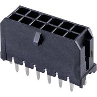 Molex 430451224 Micro-Fit 3.0 Vertical Header, 3.00mm Pitch, Dual Row, 12 Circuits, with PCB Press-fit Metal Retention Cl