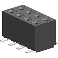 Molex 873401024 2.00mm Pitch Milli-Grid Receptacle, Surface Mount (Very Low Profile), Top Entry, with Locating Pegs, 0.38