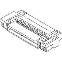 Molex 512960894 FFC/FPC-aansluiting Totaal aantal polen: 8 Rastermaat: 0.5 mm Inhoud: 1 stuk(s)