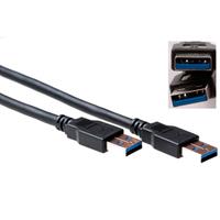 ACT SB3011 USB A 3.1 Gen1 (3.0) Aansluitkabel male/male - 1 meter