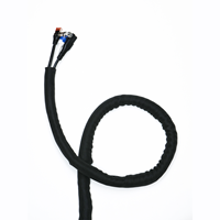 Kabelsok Self Wrapping - 19 mm - Lengte 1,0 meter - Zwart