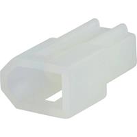 Molex 03062023 1.57mm Diameter Standard .062 Pin and Socket Plug Housing, 2 Circuits, without Mounting Ears, Natural