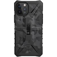 Urban Armor Gear UAG - Pathfinder backcover hoes - iPhone 12 / iPhone 12 Pro - Camouflage Grijs + Lunso Tempered Glass