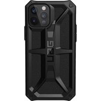 Urban Armor Gear UAG - Monarch backcover hoes - iPhone 12 / iPhone 12 Pro - Zwart + Lunso Tempered Glass
