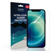 Lunso Duo Pack (2 stuks) Beschermfolie - Full Cover Screen Protector - iPhone 12 / iPhone 12 Pro
