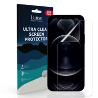 Lunso Duo Pack (2 stuks) Beschermfolie - Full Cover Screen Protector - iPhone 12 Pro Max