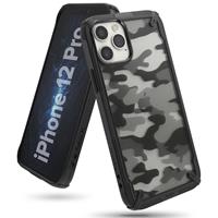 Ringke Fusion X Guard backcover hoes - iPhone 12 Pro Max - Camo Zwart