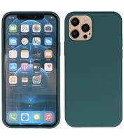 Lunso Softcase hoes - iPhone 12 Pro Max - Army Groen