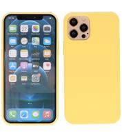 Lunso Softcase hoes - iPhone 12 Pro Max - Geel