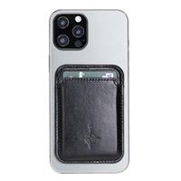 NorthLife Brida Lederen Magsafe (magnetische) cardholder / pasjeshouder - iPhone 12/13 Serie - Zwart
