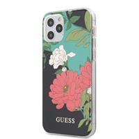 Guess backcover hoes - iPhone 12 Pro Max - Floral No. 1 + Lunso Tempered Glass
