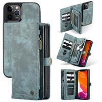 Caseme vintage 2 in 1 portemonnee hoes - iPhone 12 Pro Max - Blauw