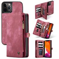 Caseme vintage 2 in 1 portemonnee hoes - iPhone 12 / iPhone 12 Pro - Rood
