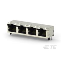 TE Connectivity MODULAR JACKS - INVERTED AND LEDSMODULAR JACKS - INVERTED AND LEDS 5406552-1 AMP