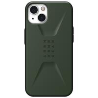 Urban Armor Gear UAG - Civilian backcover hoes - iPhone 13 - Groen + Lunso Tempered Glass