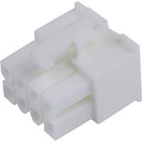 Molex 39012085 Mini-Fit Jr. Receptacle Housing, Dual Row, 8 Circuits, UL 94V-0, Natural