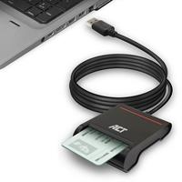 ACT AC6015 Smartcard eID Kaartlezer | Extern | USB 2.0 | Zwart