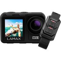Lamax W9.1 Actioncam 4K, Incl. statief, Waterdicht, Time-lapse, Slow motion, Schokbestendig, WiFi, Dual-display