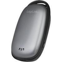 LogiLink Power bank 4000 mAh 1x USB-A hand warmer metal grey Powerbank - 4 Ah